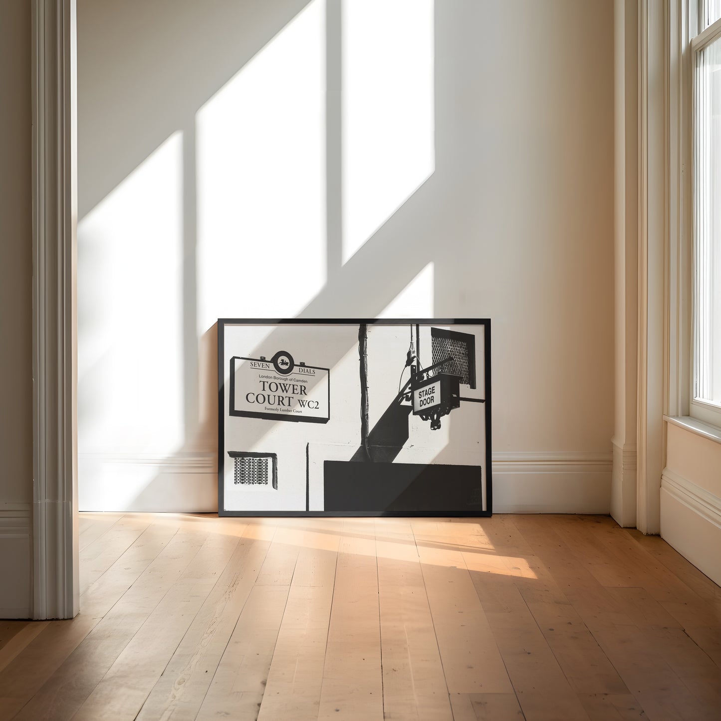 Behind the Curtain: Tower Court Shadows | Seven Dials, London Fine Art Photography Print