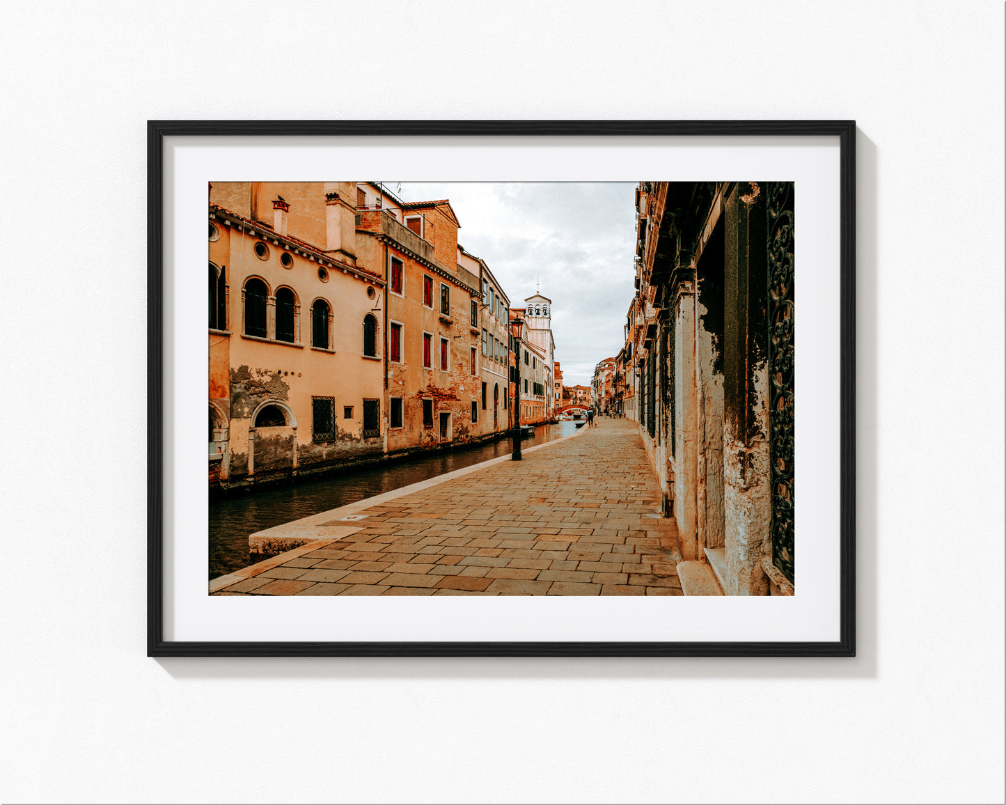 Flame-Hued Reflections of Venice