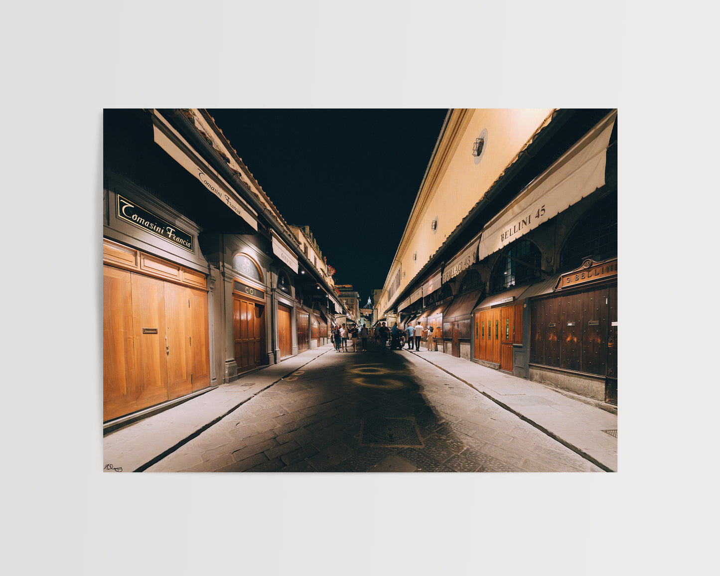 Midnight Walk on Ponte Vecchio