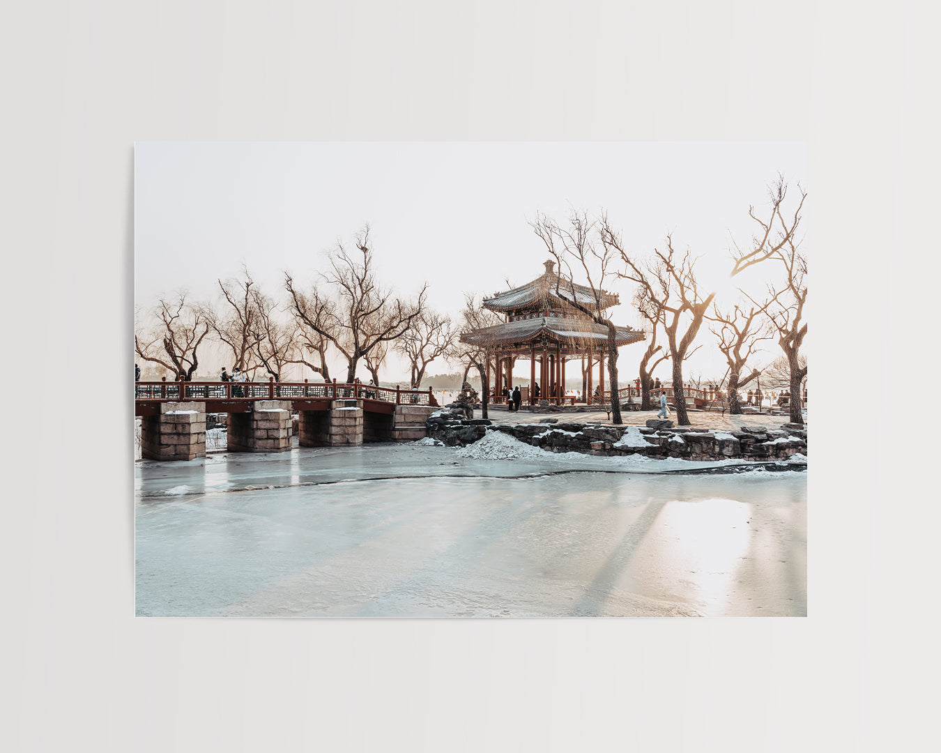 Bridge Over the Frozen Lake