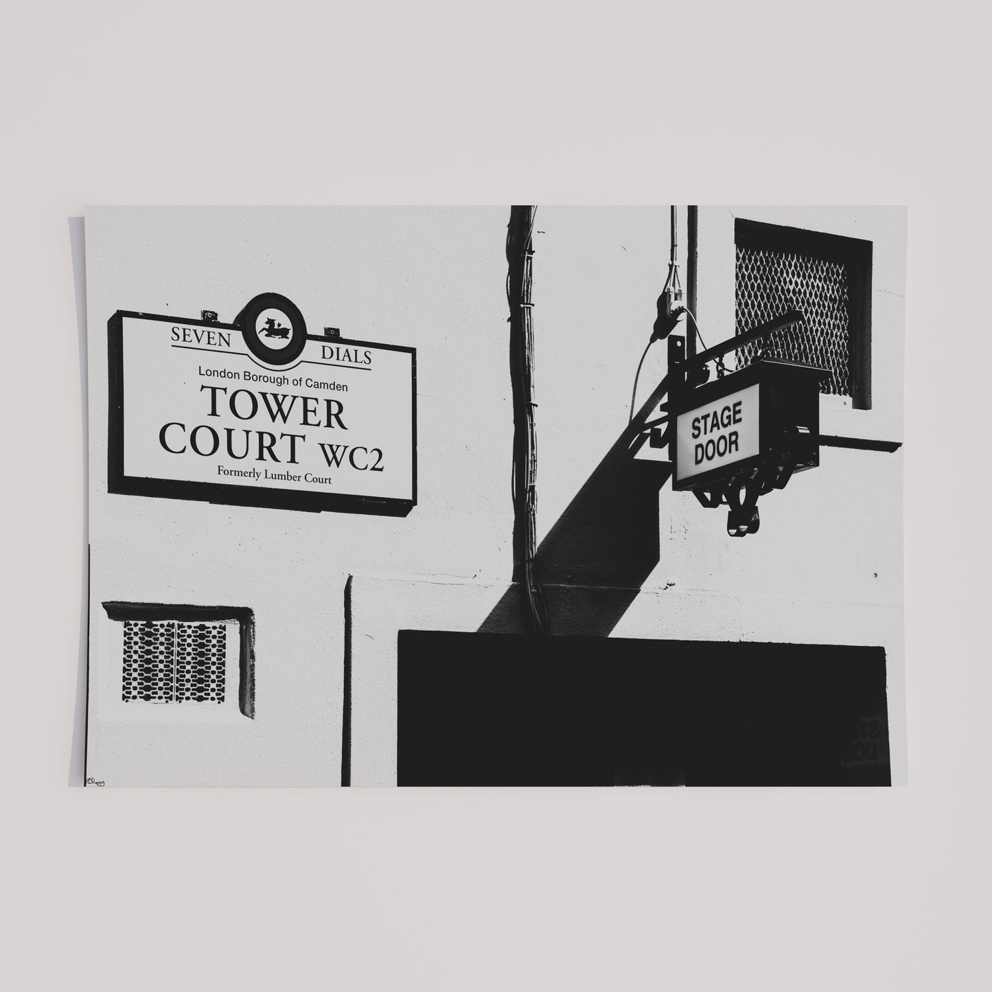 Behind the Curtain: Tower Court Shadows | Seven Dials, London Fine Art Photography Print