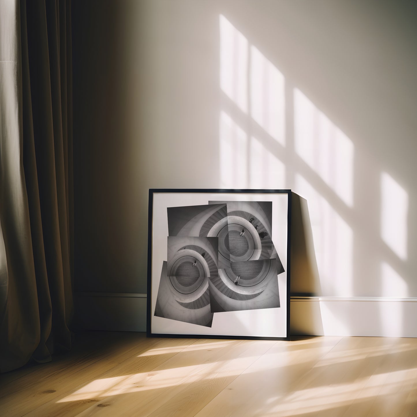 Tate Modern London Print | Spiral Staircase Photography | Black & White Architectural Wall Art