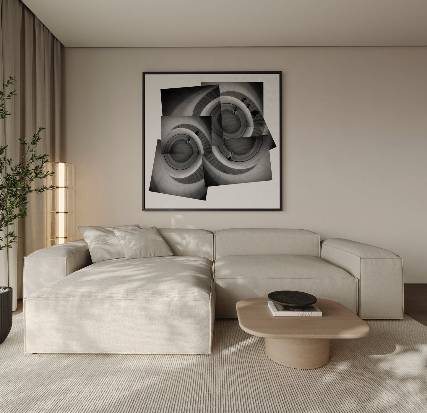 Tate Modern London Print | Spiral Staircase Photography | Black & White Architectural Wall Art